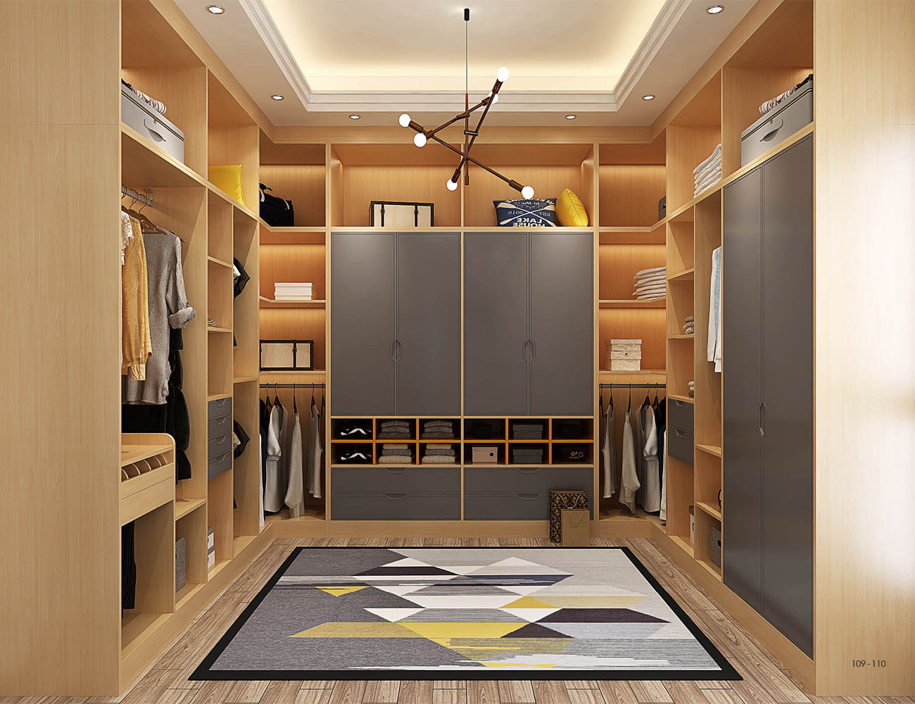 Whole House Custom Home Design 3D Rendering - Three Bedroom Open Concept Layout