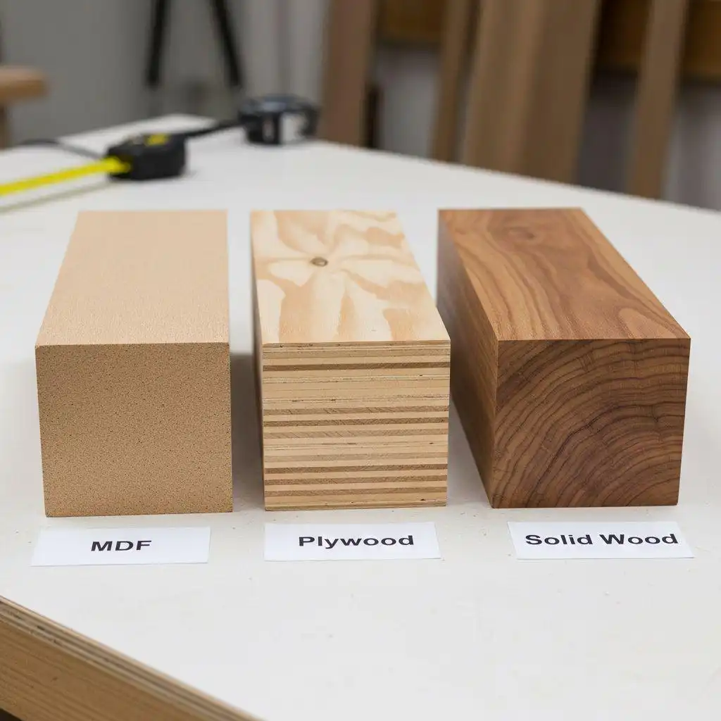 Detailed view of white kitchen cabinet construction with solid wood frame, reinforced joints, and professional installation hardware