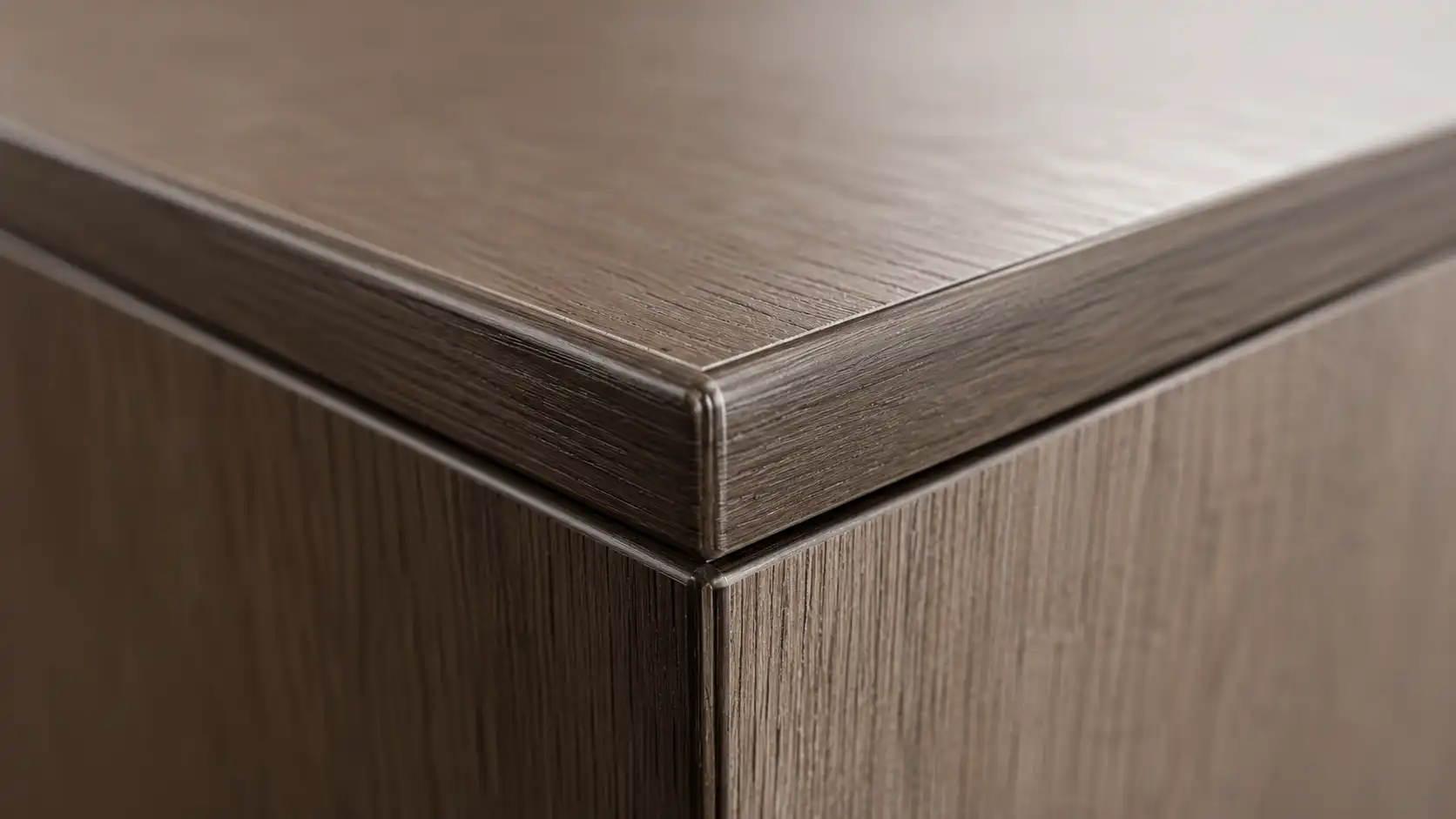 cabinet edge banding close up