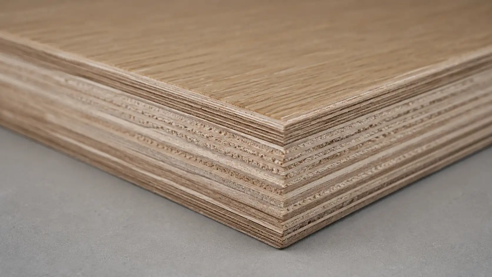 plywood cabinet panel cross section Plywood cabinet panel cross section showing multiple wood veneer layers