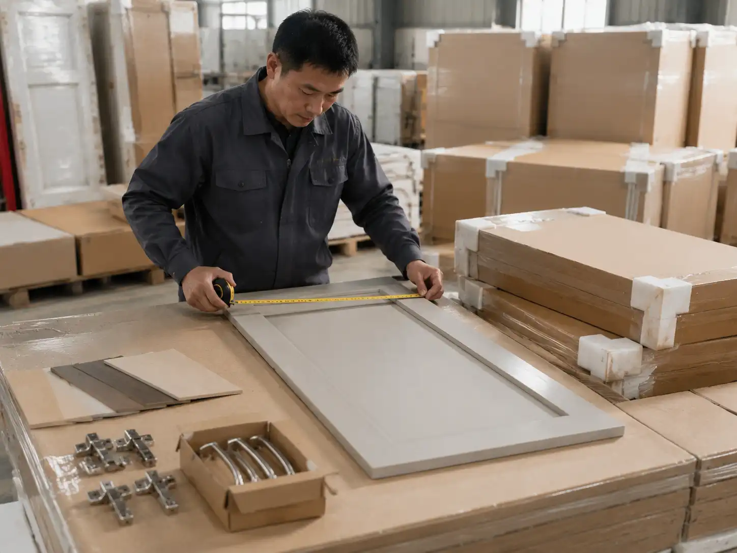 d2f85454 d14e 4144 8bbd f2b19f004b41 custom cabinet quality control and protective packing before overseas delivery